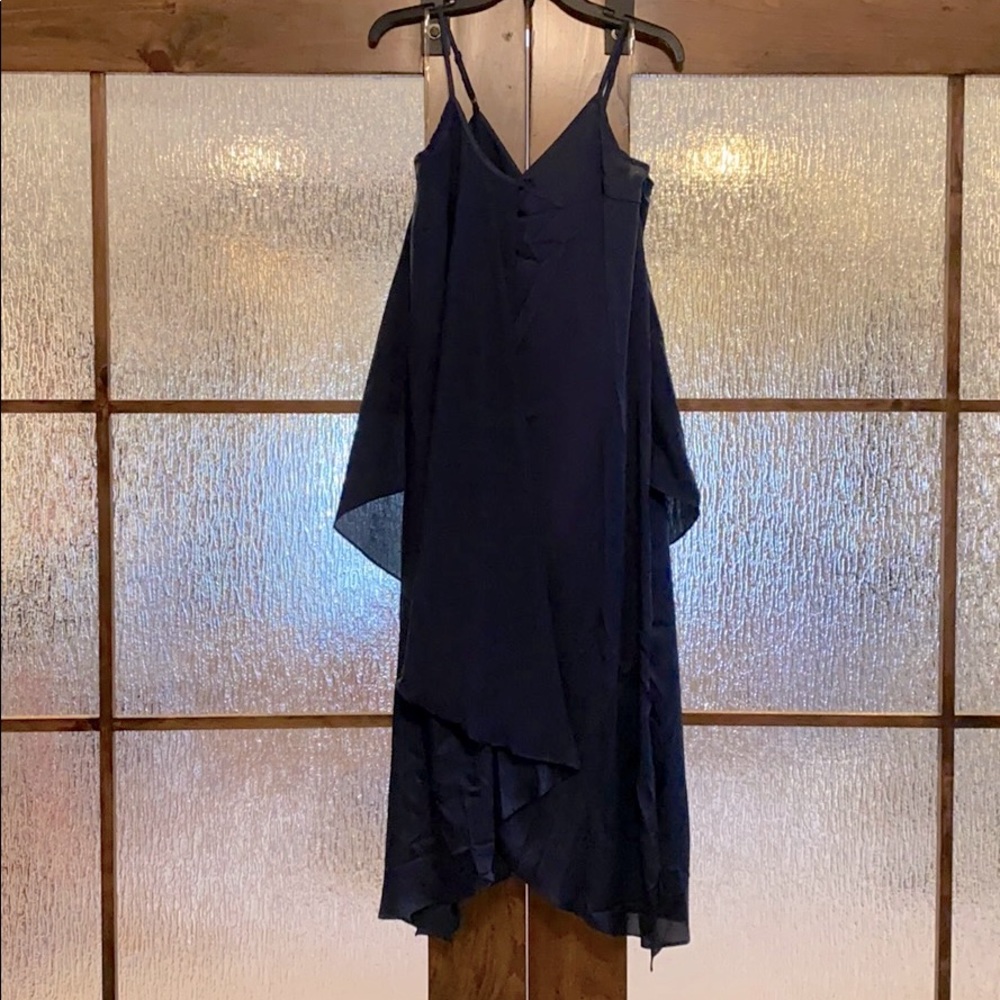 Navy Blue Maternity MIDI-Dress